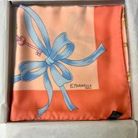Foulard in seta E.Marinella Napoli lucky charm