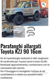 Parafanghi Toyota land cruiser