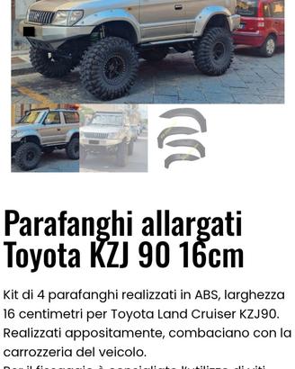 Parafanghi Toyota land cruiser