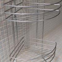 mensola angolare doccia cromata 