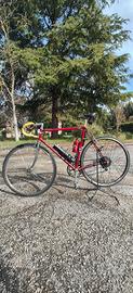 Bici da corsa d’epoca acciaio + kit elettrico