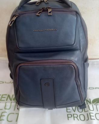 zaino piquadro blue in pelle 