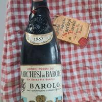 bottiglia di vino Barolo 1967