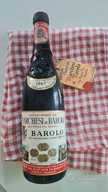 bottiglia di vino Barolo 1967