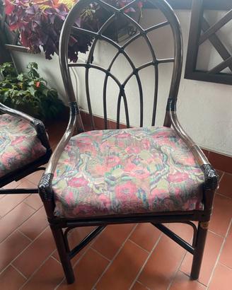 4 sedie Rattan Wood