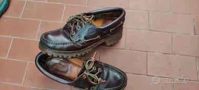 Timberland Scarpe Pelle Bordeaux 3 Eye. Anni 80