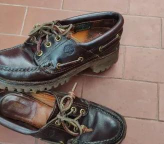 Timberland Scarpe Pelle Bordeaux 3 Eye. Anni 80