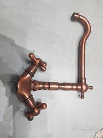 Rubinetto per lavello tradizionale finitura rame