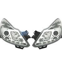 FARI PER OPEL CORSA D 06-10 LUCE DIURNA A LED FOND