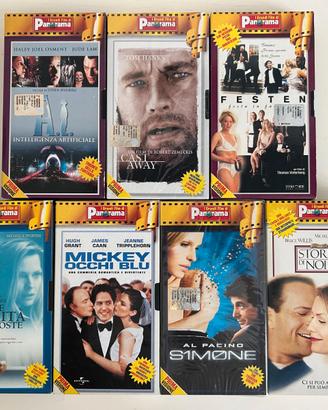 7 videocassette VHS "I Grandi Film" di Panorama