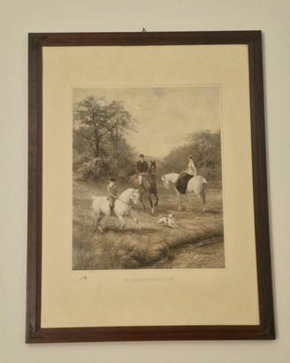 Stampa D'Epoca Intitolata "La Leçon d'Équitation"