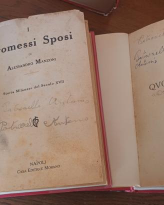 libri antichi quo vadis e i promessi sposi