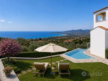 Villetta caposchiera con vista panoramica sul mare