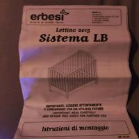 Lettino Erbesi LB 2015 + materasso