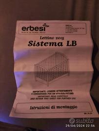 Lettino Erbesi LB 2015 + materasso