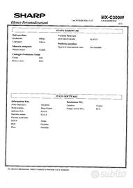 Stampante Multifunzione Laser Colori Sharp MX-C300