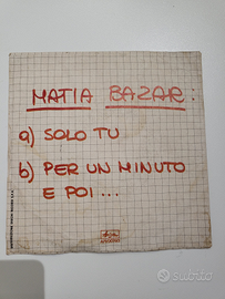 Matia Bazar solo tu vintage