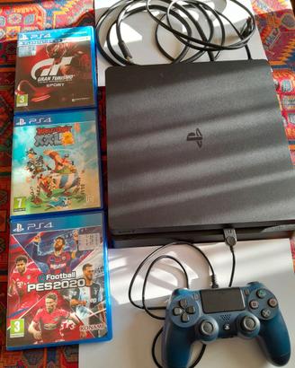 PlayStation 4 Slim + 1 Controller + 3 Giochi
