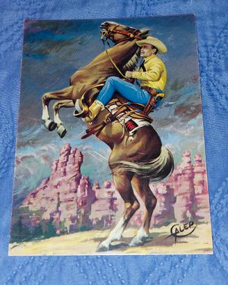 Tex Cartolina illustrata da Galeppini