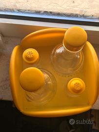 Set olio aceto sale e pepe