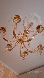 lampadario in ottone 