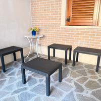 Panche con tavolino antracite