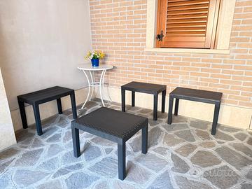 Panche con tavolino antracite