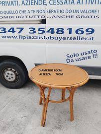 Tavolino di servizio - Bambù, Rattan -