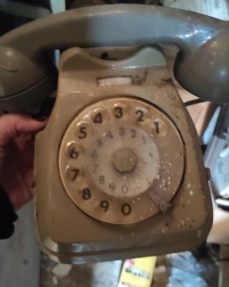 telefono anni 80  vintage da pulire riuso creativo