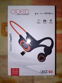AURICOLARI  WIRELESS AKZ G3 A CONDUZIONE OSSEA