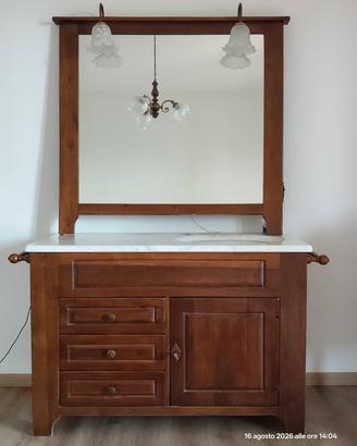 Mobile Bagno in Legno e Marmo