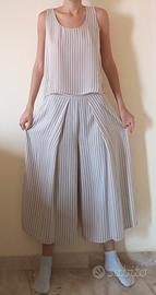 Completo canotta e pantalone a righe