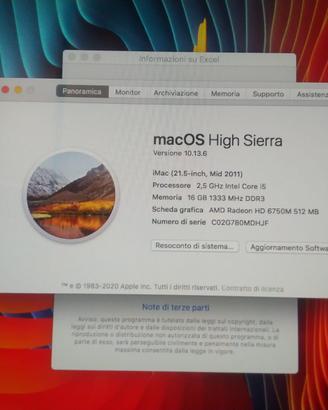 IMAC 21.5 anno. 2011
