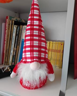Gnomo Natale con luce a led 