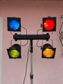 Luci X-ligth fari professionali con flight case DJ