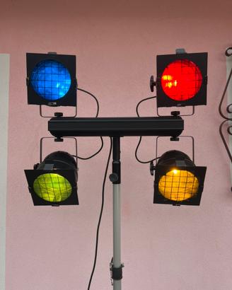 Luci X-ligth fari professionali con flight case DJ