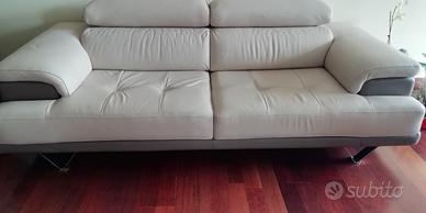 Divano in pelle,made in Italy