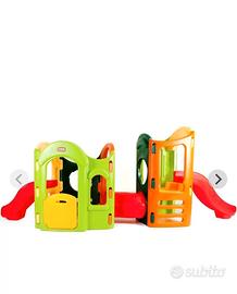 parco giochi, castello con scivoli