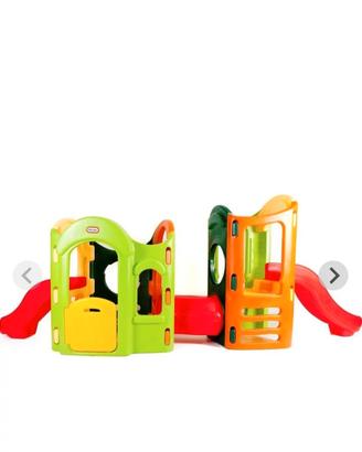 parco giochi, castello con scivoli