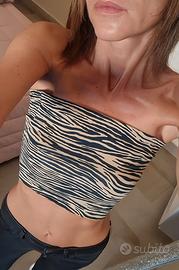 top tigrato Subdued Taglia M
