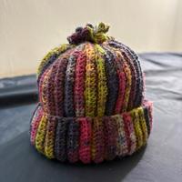 Cappello neonato multicolore - lana e acrilico