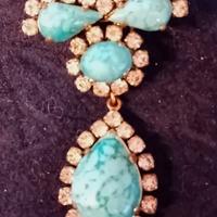 Spilla d'epoca metallo rodiato