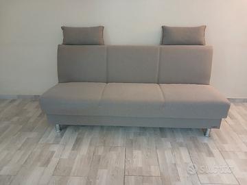 divano letto contenitore in tessuto moderno nuovo 