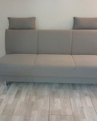 divano letto contenitore in tessuto moderno nuovo 