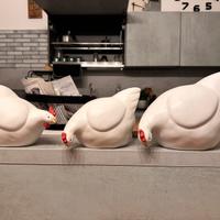 Cocche galline decorative in ceramica