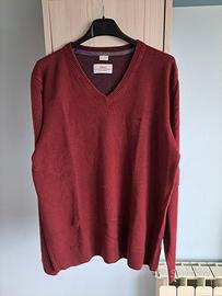Pullover Rosso Mattone S. Oliver con Scollo a V