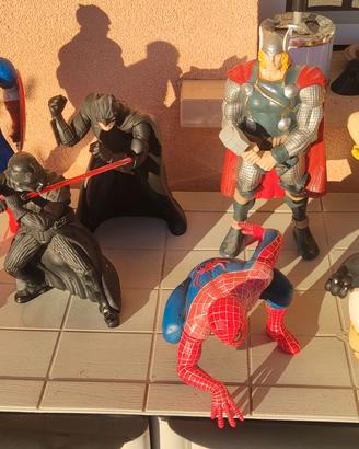 Action figures LOTTO Batman Hulk Capitan America