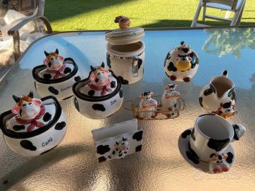 Set cucina tema mucche