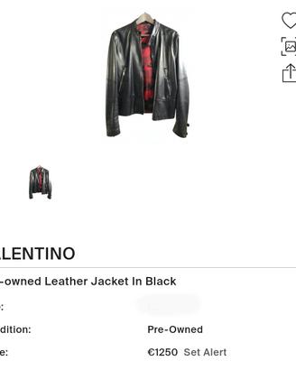 giacca in pelle Valentino