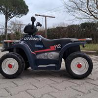 moto quad  carabinieri a pila e spinta 